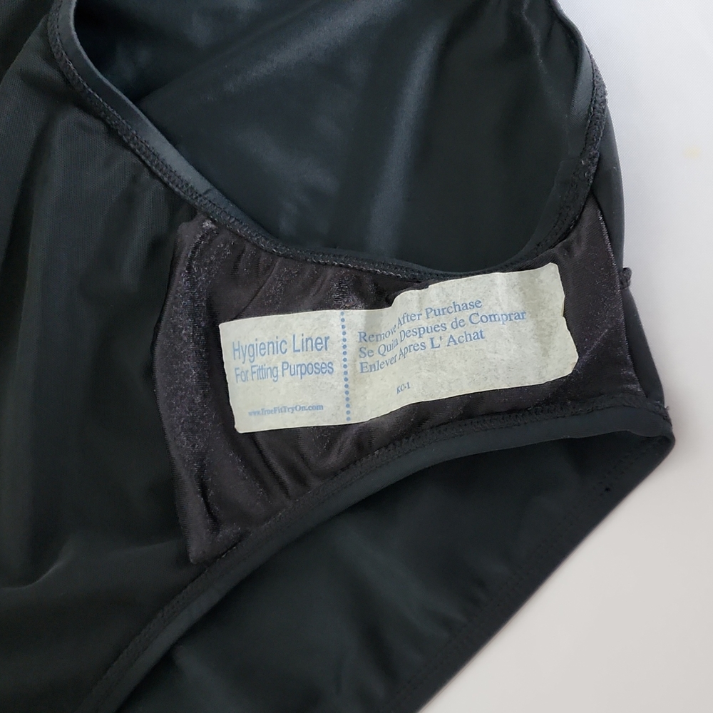 Maxine of Hollywood Womens Black High Waist Bikini Bottom Size 16 - Picture 7 of 8